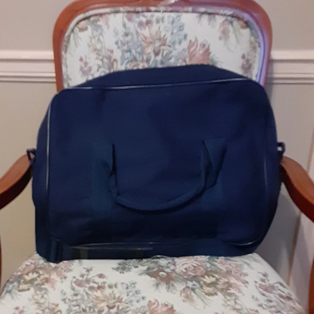 Navy Crossbody/Laptop Tote Bag